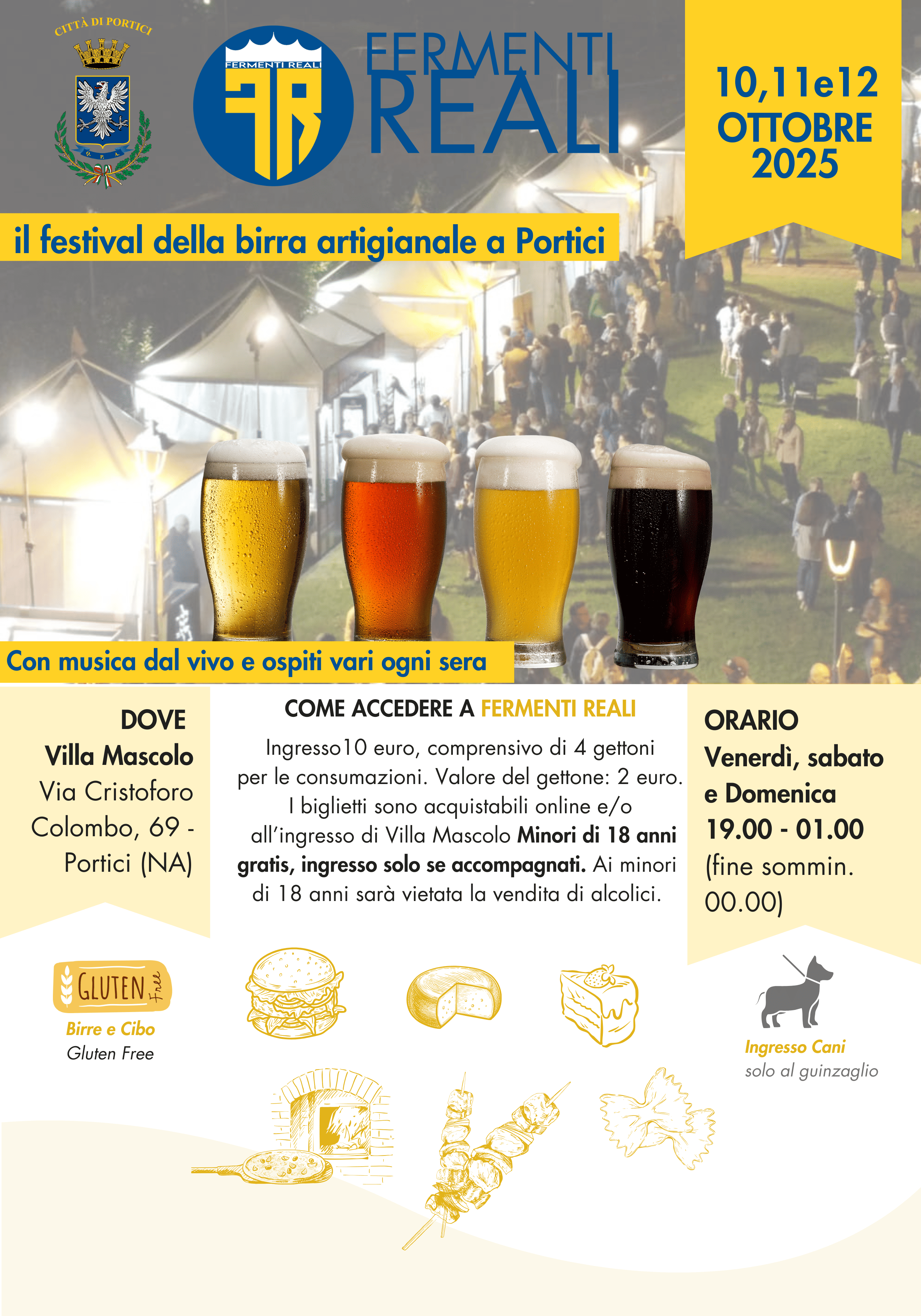 “Fermenti Reali” il festival della birra artigianale a Portici