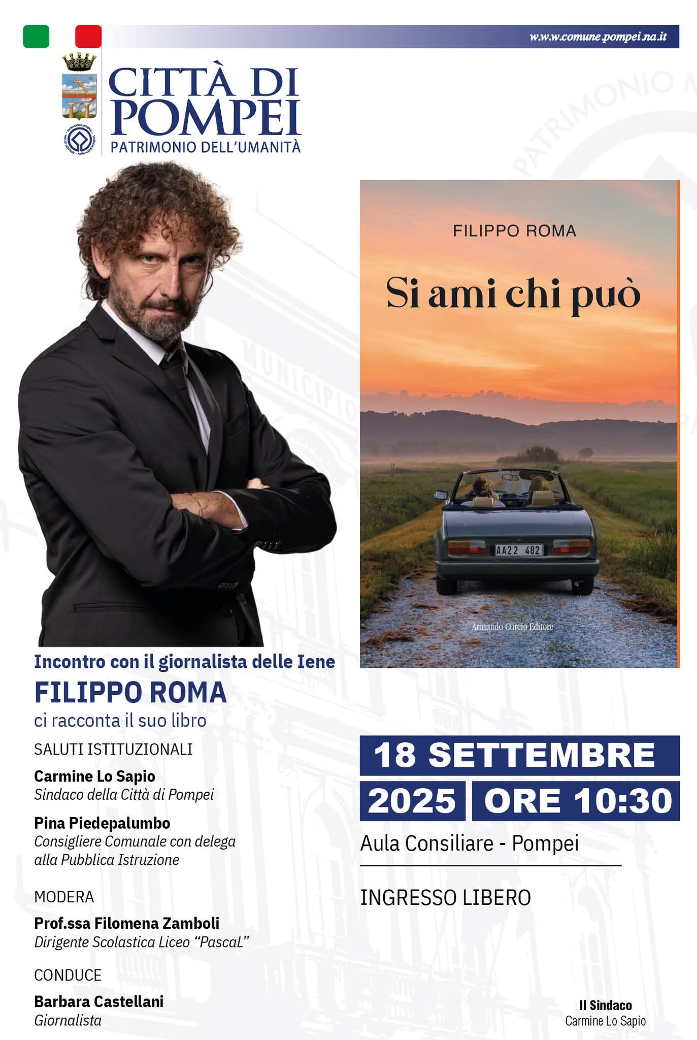 FILIPPO ROMA – SI AMI CHI PUO’ -Incontro con il giornalista delle Iene