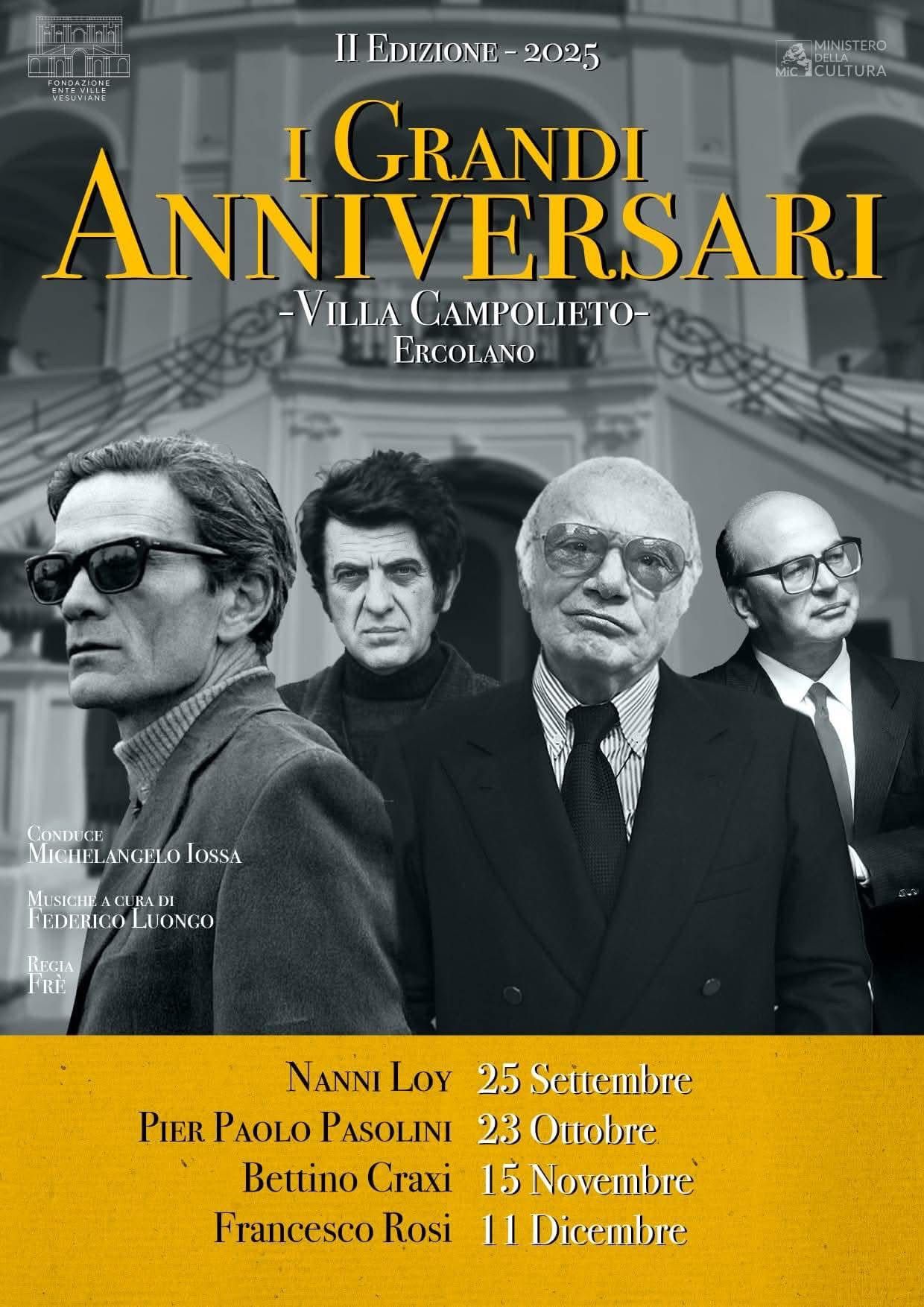 I GRANDI ANNIVERSARI – II Edizione – 2025