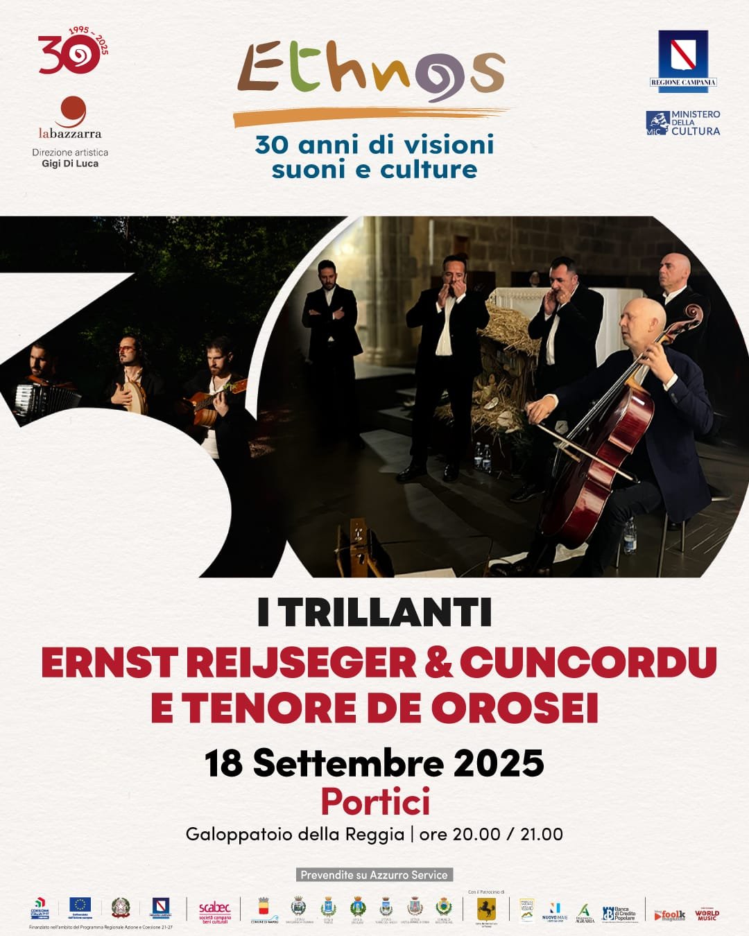 FESTIVAL ETHNOS: “I TRILLANTI” – “ERNST REIJSEGER & CUNCORDU E TENORE DE OROSEI”