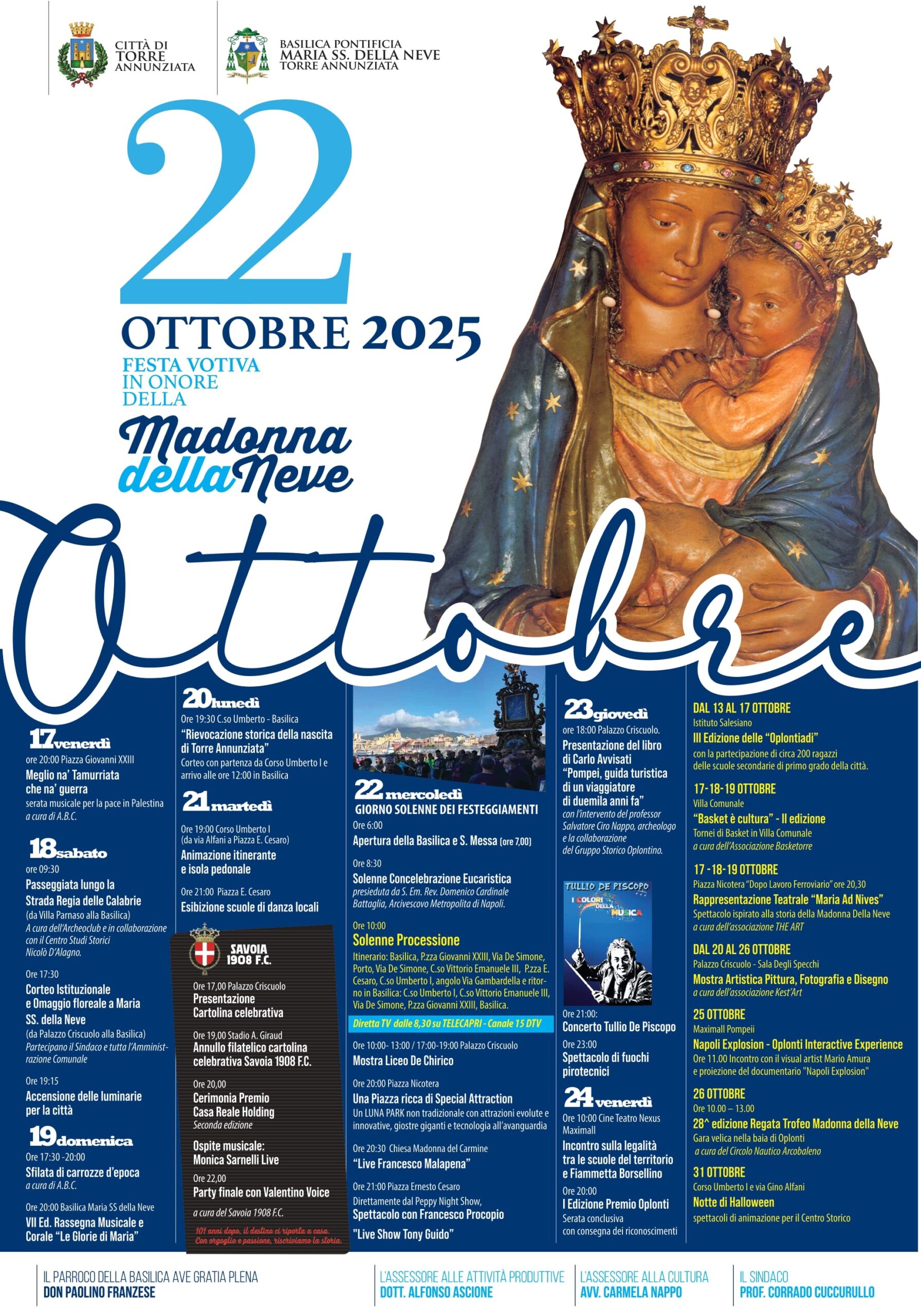 October 22, 2025: Votive Feast in Honor of our Lady of the Snow