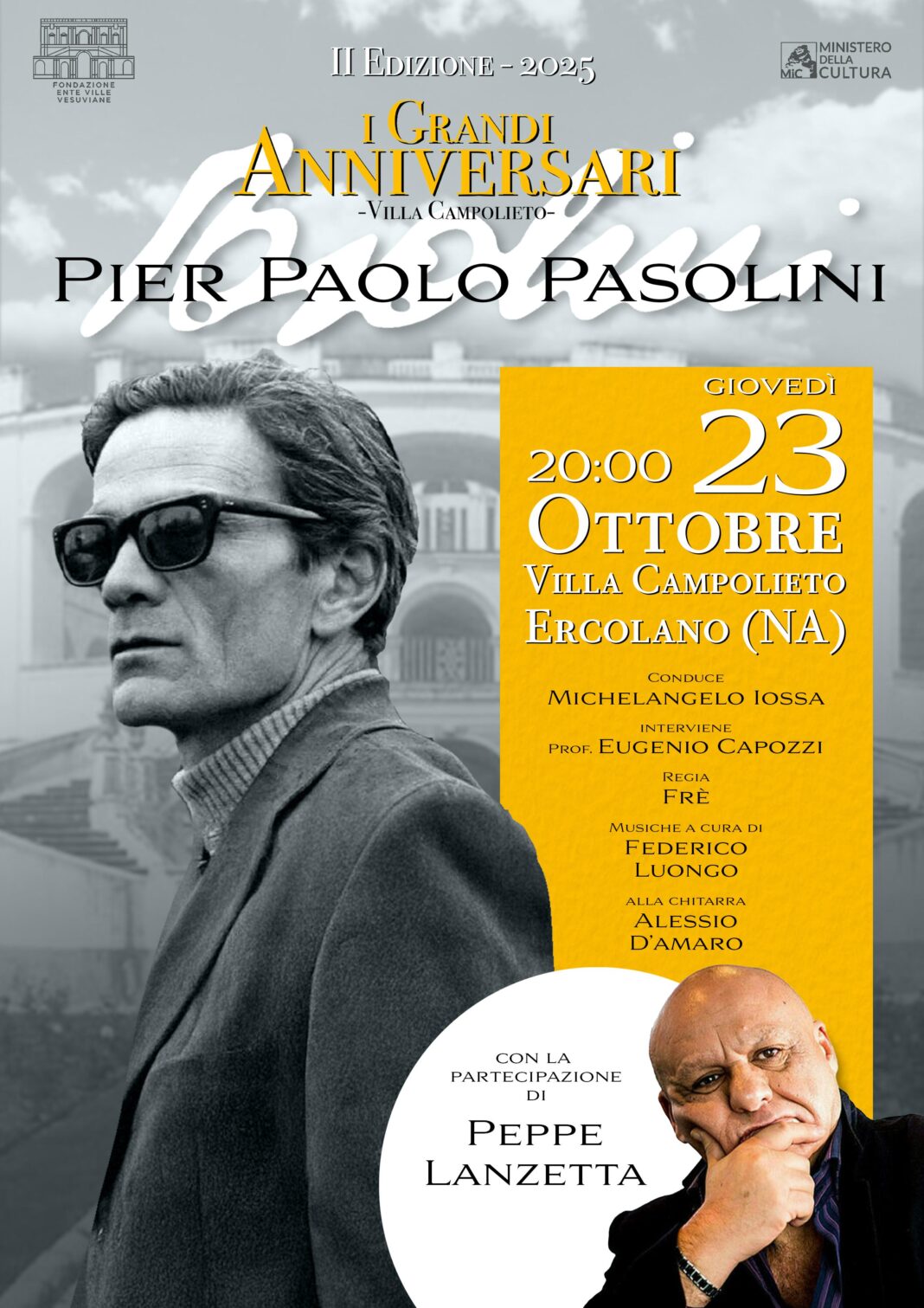 THE GREAT ANNIVERSARIES – 2nd Edition 2025 – Pier Paolo Pasolini