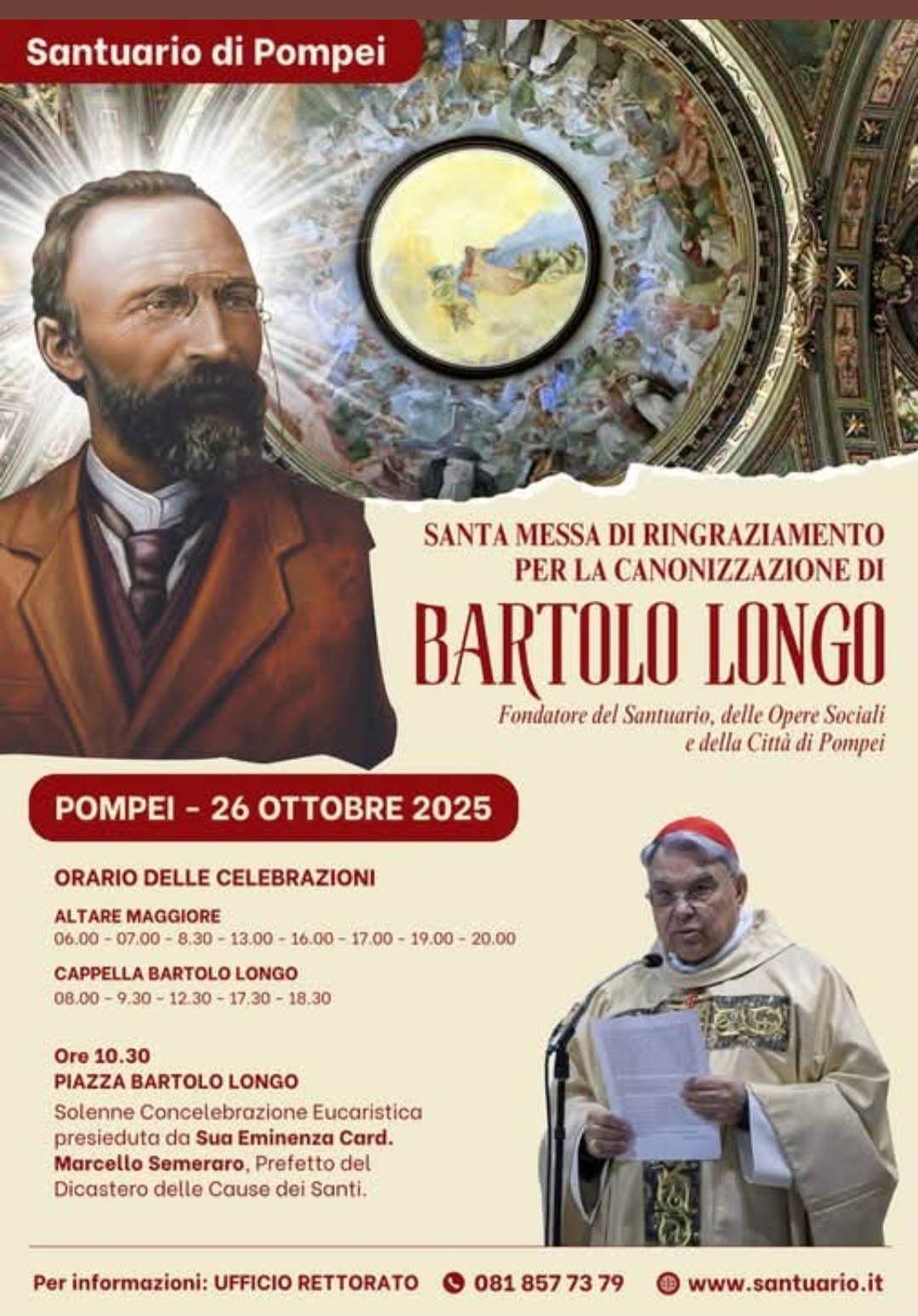 Thanksgiving Mass for the Canonization of BARTOLO LONGO