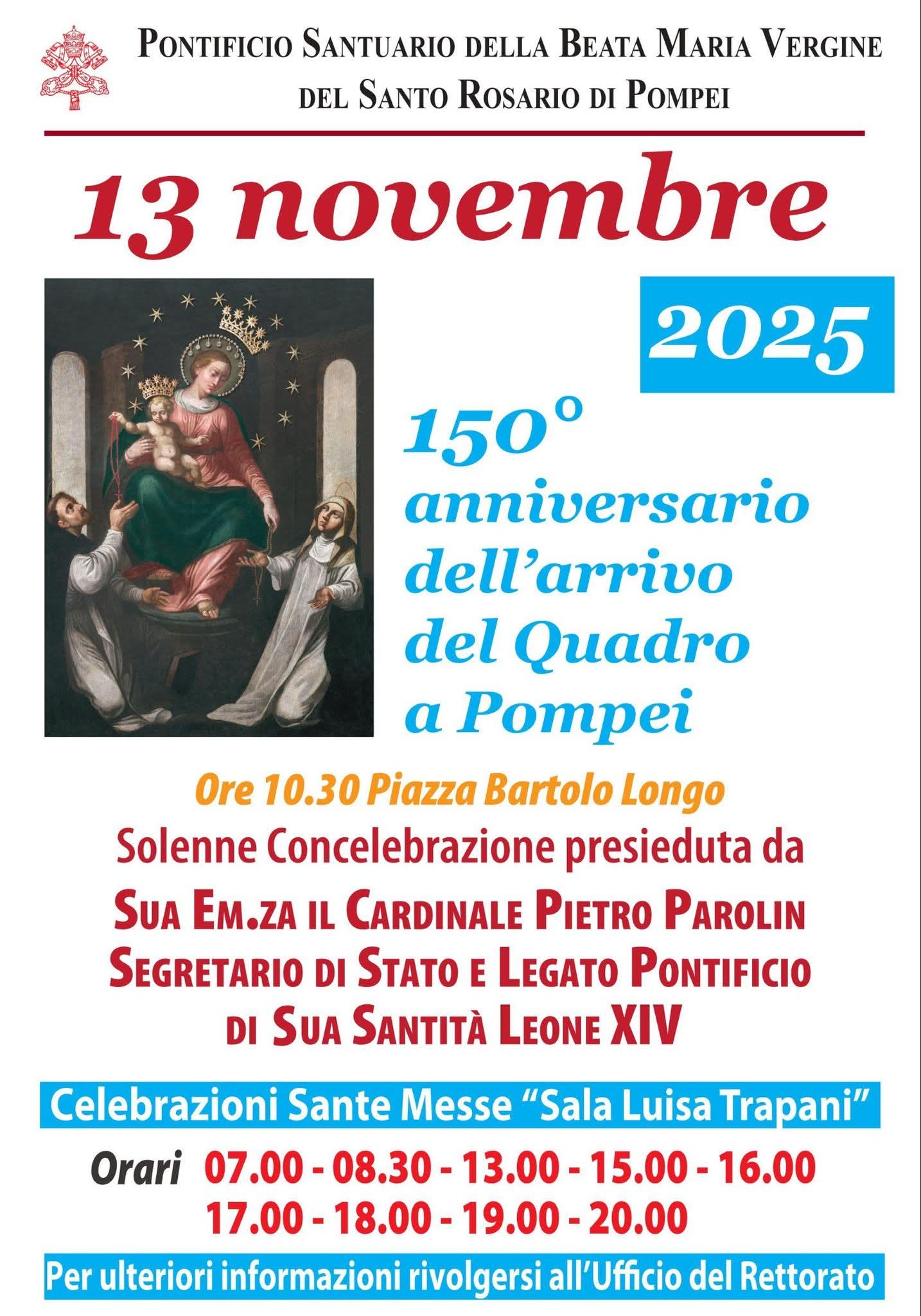 150th Anniversary of the Arrival of the Painting in Pompeii