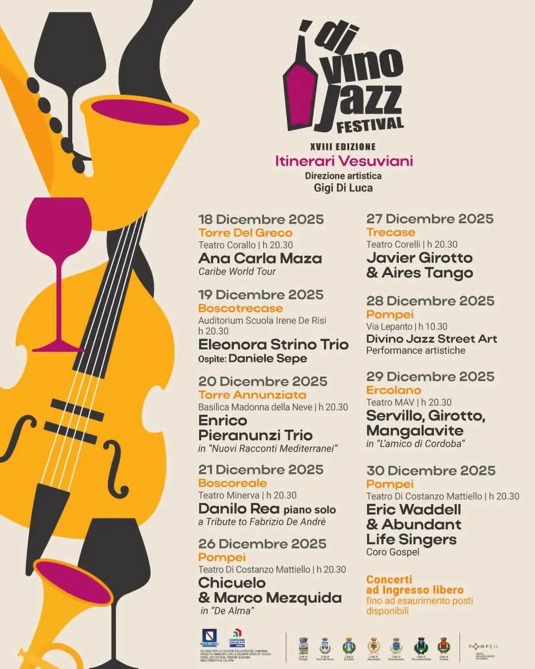 DiVinoJazzFestival  XVIII EDIZIONE– Itinerari vesuviani 