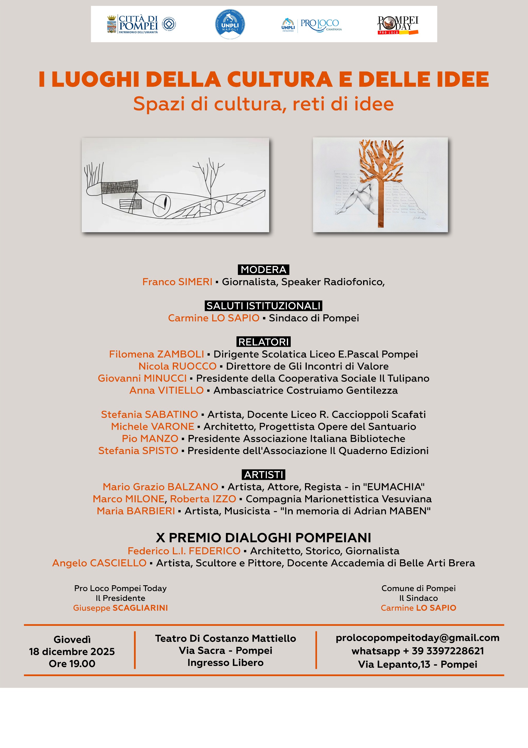 I LUOGHI DELLA CULTURA E DELLE IDEE – Spazi di cultura, reti di idee