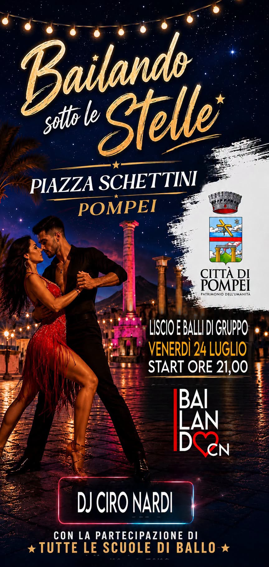 BAILANDO SOTTO LE STELLE A POMPEI!