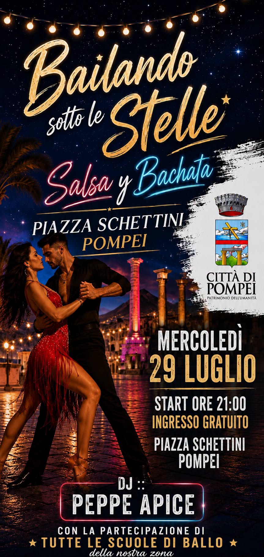 BAILANDO SOTTO LE STELLE A POMPEI!