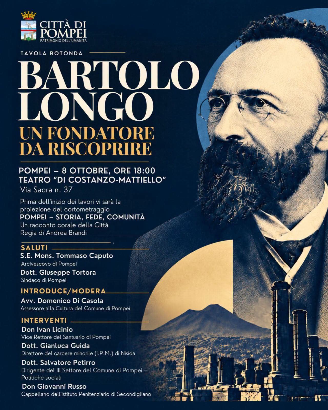 TAVOLA ROTONDA – BARTOLO LONGO: Un fondatore da riscoprire